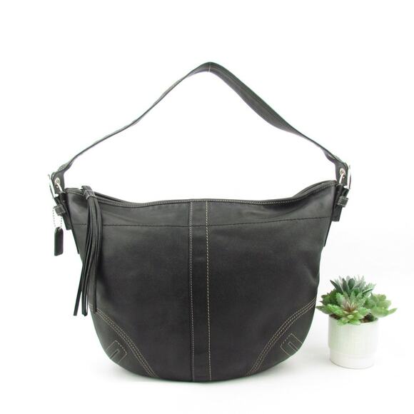 Coach Vintage Y2K Black Leather Soho Bag